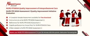 NURS FPX 6016 Assessment 2 Quality Improvement Initiative Evaluation