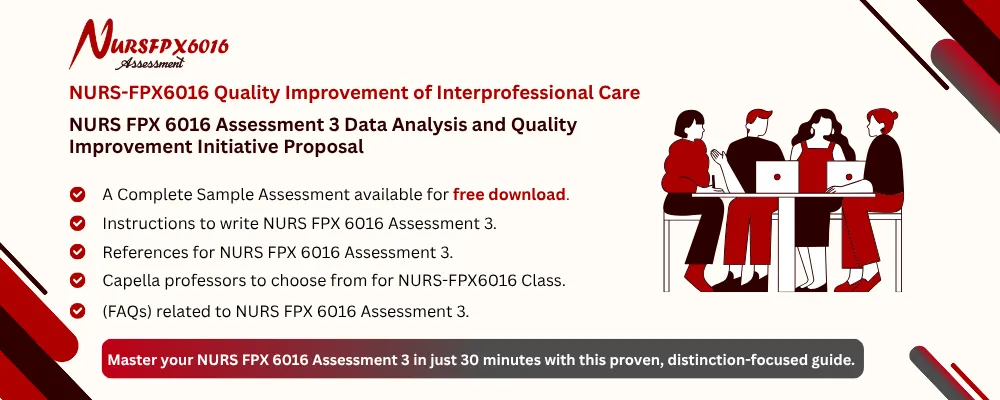 NURS FPX 6016 Assessment 3 Data Analysis and Quality Improvement Initiative Proposal
